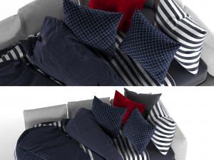 corner platform bed 3D 모델