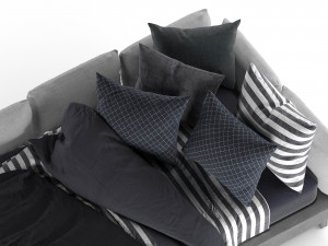 corner platform bed 3D 모델