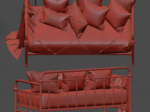 homevance alaina sofa bed 3D Модель