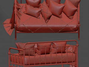 homevance alaina sofa bed 3D Model