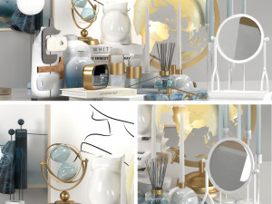 decorative set vol100 Modello 3D