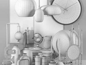 decorative set vol100 Modello 3D
