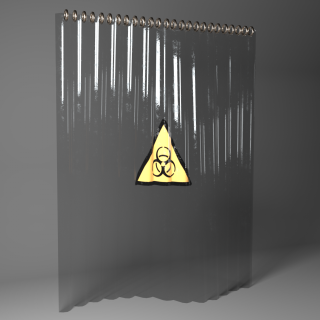 lab containment curtain 3D 模型 .c4d .max .obj .3ds .fbx .stl .blend 