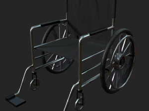 silla de ruedas basica Modelo 3D