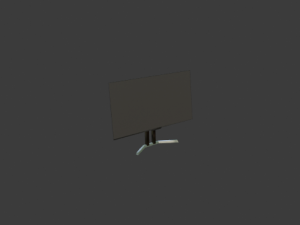 gaming monitor sporty design 3D Model