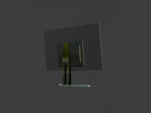 gaming monitor sporty design 3D Model