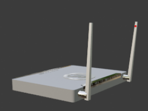 standard router Modello 3D