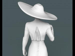 sculpture of lady dimitrescu for 3d printing 3D 프린트 모델