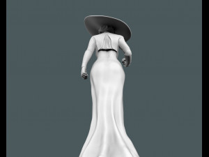 sculpture of lady dimitrescu for 3d printing 3D 프린트 모델
