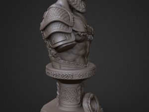 sculpture of god of war kratos 3d print model 3D-Druckmodell