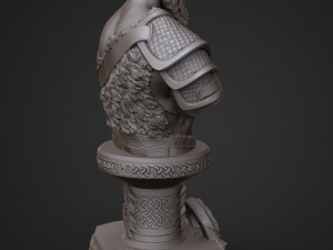 sculpture of god of war kratos 3d print model 3D-Druckmodell
