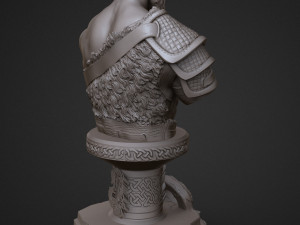 sculpture of god of war kratos 3d print model 3D-Druckmodell
