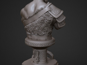 sculpture of god of war kratos 3d print model 3D-Druckmodell