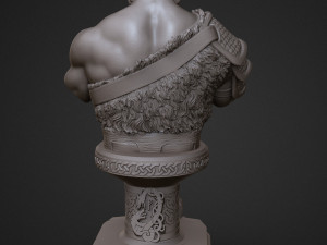 sculpture of god of war kratos 3d print model 3D-Druckmodell