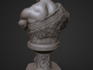 sculpture of god of war kratos 3d print model 3D-Druckmodell