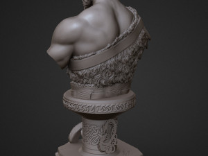 sculpture of god of war kratos 3d print model 3D-Druckmodell