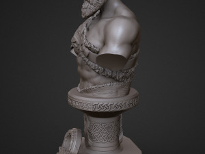 sculpture of god of war kratos 3d print model 3D-Druckmodell