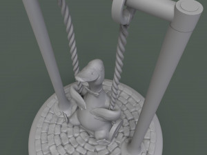 cute duck on the swing 3d print model 3D Print Model