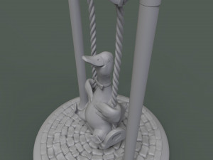 cute duck on the swing 3d print model 3D Print Model