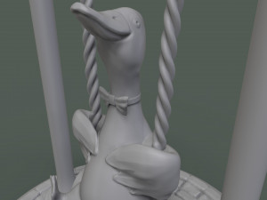 cute duck on the swing 3d print model 3D Print Model