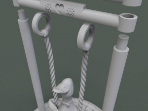 cute duck on the swing 3d print model 3D Print Model
