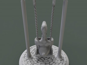 cute duck on the swing 3d print model 3D Print Model