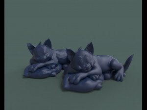 tom the cute cat 3d print model Modelo de Impressão 3D