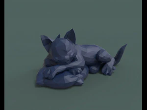 tom the cute cat 3d print model 3D Print Model