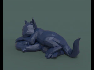tom the cute cat 3d print model 3D Print Model