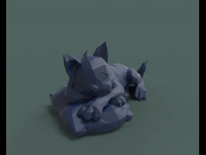 tom the cute cat 3d print model 3D Print Model