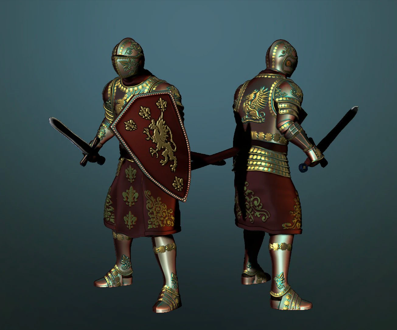 knight 3d print model 3D Print Model .c4d .max .obj .3ds .fbx .stl .blend 