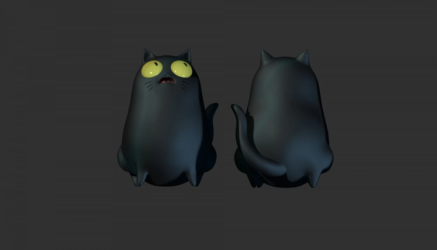 the cute chubby cat 3d print model 3D Print Model .c4d .max .obj .3ds .fbx .stl .blend 