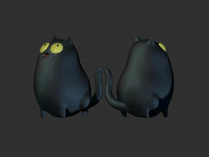 the cute chubby cat 3d print model 3D Print Model