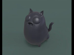 the cute chubby cat 3d print model 3D Print Model