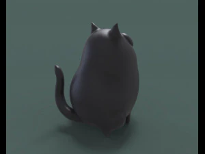 the cute chubby cat 3d print model 3D Print Model