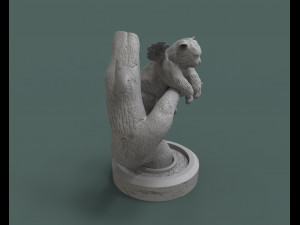 angel cat on a tree 3d print model Modèles 3D en vedette