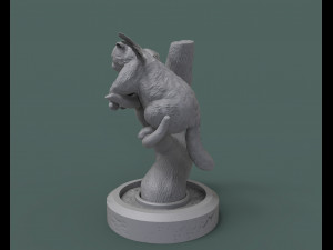 angel cat on a tree 3d print model Modèles 3D en vedette