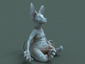 cute and chubby yoga cat 3d print model 3D Print Model