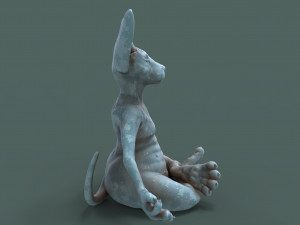cute and chubby yoga cat 3d print model 3D printmodel
