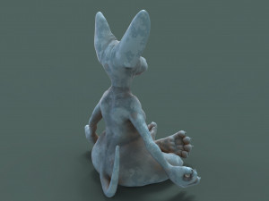 cute and chubby yoga cat 3d print model 3D printmodel