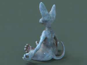 cute and chubby yoga cat 3d print model 3D printmodel