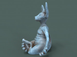 cute and chubby yoga cat 3d print model 3D printmodel