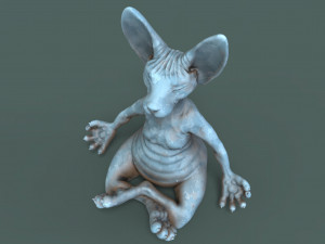 cute and chubby yoga cat 3d print model 3D printmodel