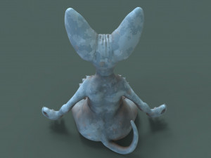 cute and chubby yoga cat 3d print model 3D printmodel