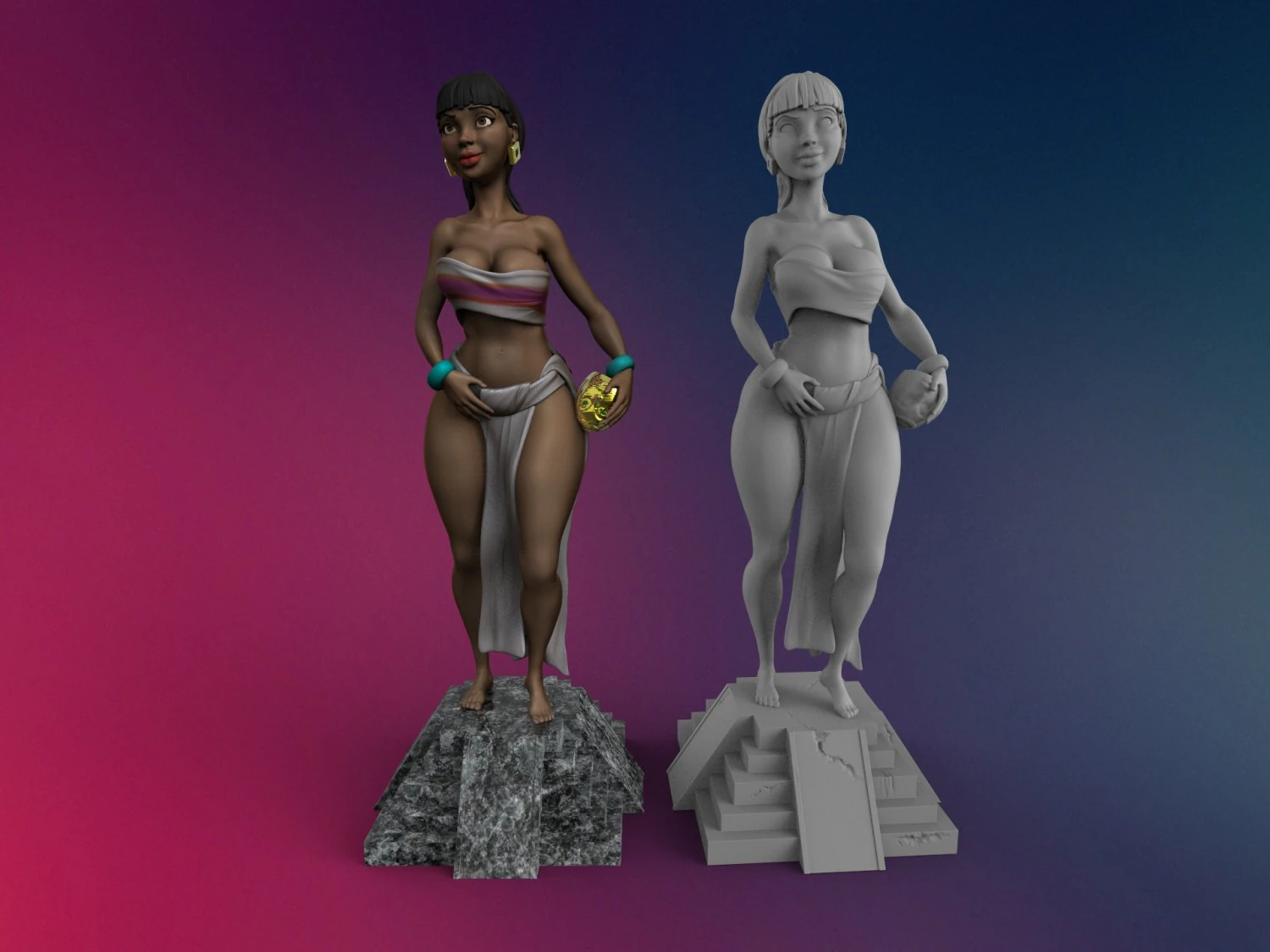 chel from the road to el dorado 3d print model 3D Print Model .c4d .max .obj .3ds .fbx .stl .blend 