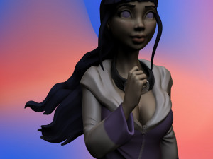 hyuga hinata from anime naruto 3d print model 3D Принт Модель