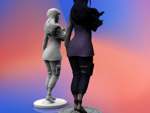 hyuga hinata from anime naruto 3d print model 3D Принт Модель