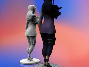 hyuga hinata from anime naruto 3d print model 3D Print Model