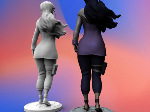hyuga hinata from anime naruto 3d print model 3D Принт Модель