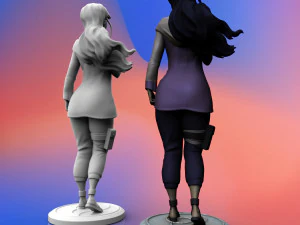 hyuga hinata from anime naruto 3d print model 3D Print Model